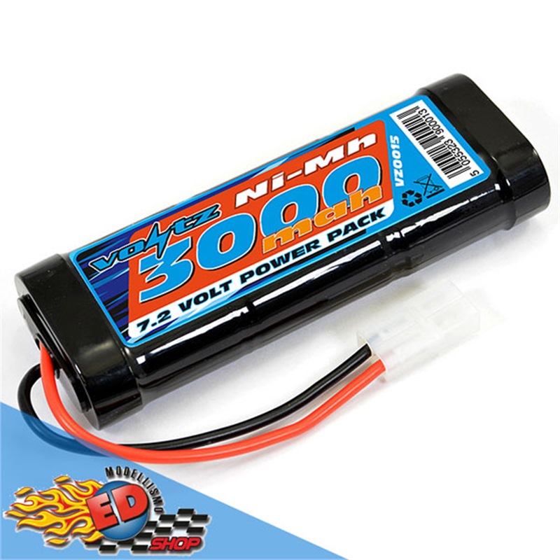 VOLTZ Stick Pack NiMh 7.2v 3000mha con connettore Tamiya - [VZ0015]