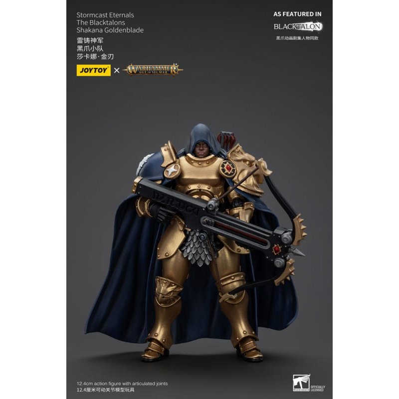 Warhammer Age of Sigmar Actionfigur Stormcast Eternals The Blacktalons Shakana Goldenblade 20 cm