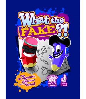 What the Fake! - Gioco di Società Creativo per Famiglie e Amici, 3-8 Giocatori, Divertimento in 15 Minuti, Ghenos Games