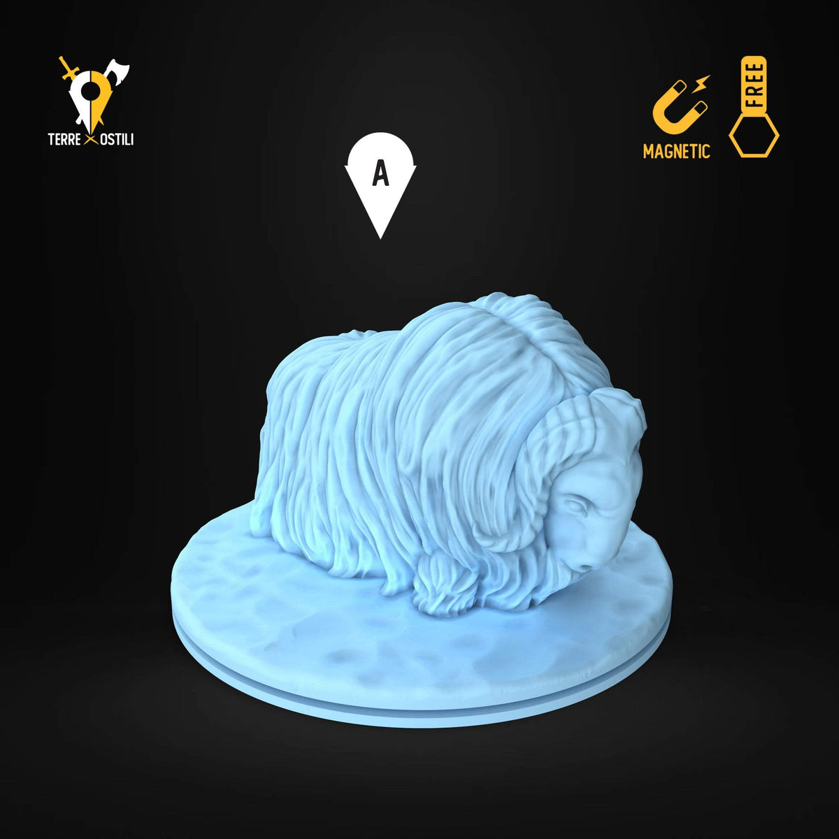 Yak cavalcatura ghiacci miniatura