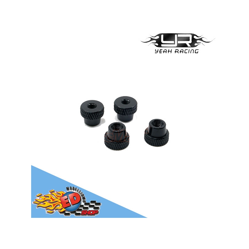 Yeah racing dadi ruote per setup system in alluminio colore nero