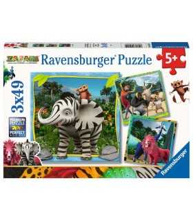 Zafari - puzzle 3x49 pezzi