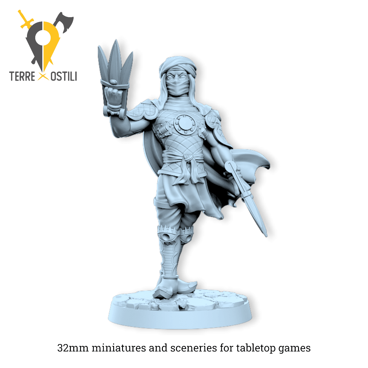Zhalasar mercenario orientale predatore assassino | miniatura 3D resina | Terre Ostili