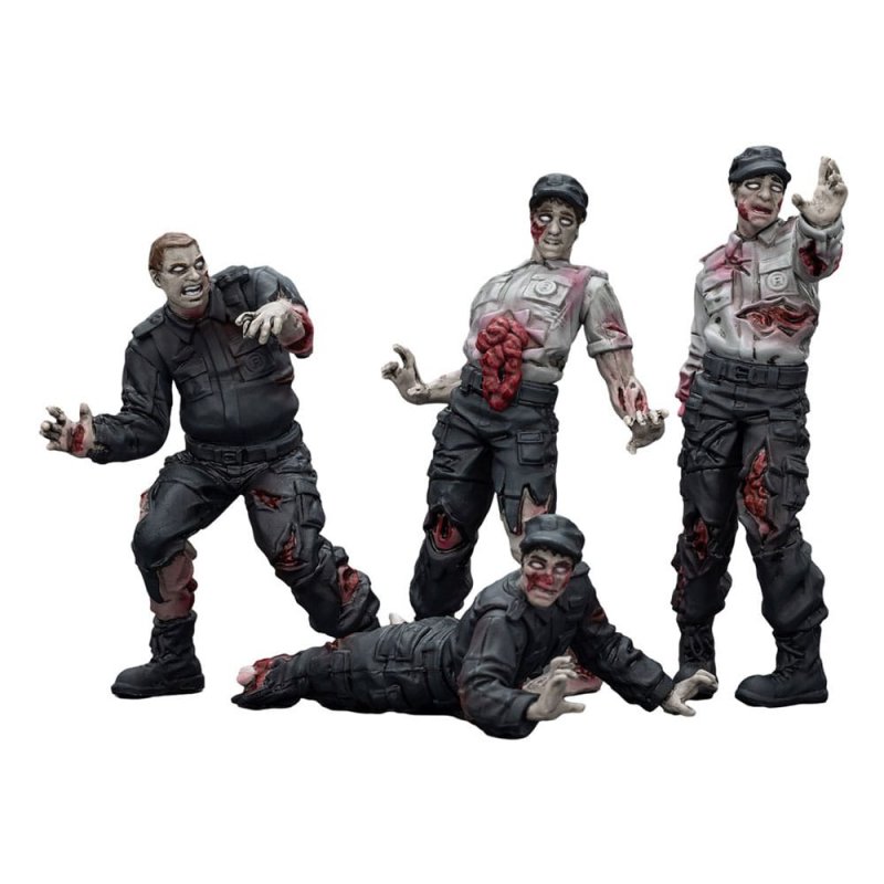 Preordine Zombie Dark Source Action Figures 4-Pack Security Guards 8 cm