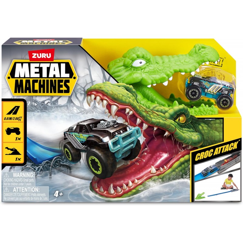 ZURU - Metal Machine Pista Coccodrillo Attack 4 Playset - 6718